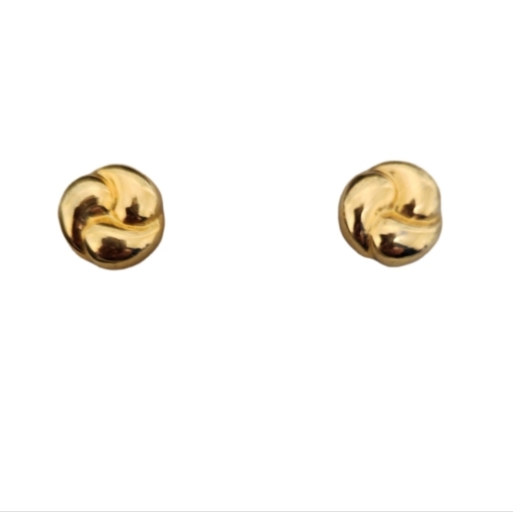 Cabouchon Golden Plated Earrings